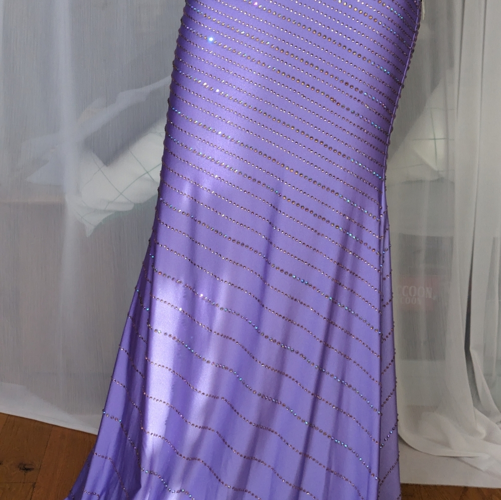 NWT FAVIANA Charmeuse Heat-Stone Patterned Dress | Size 4 Small - Picture 13 of 14